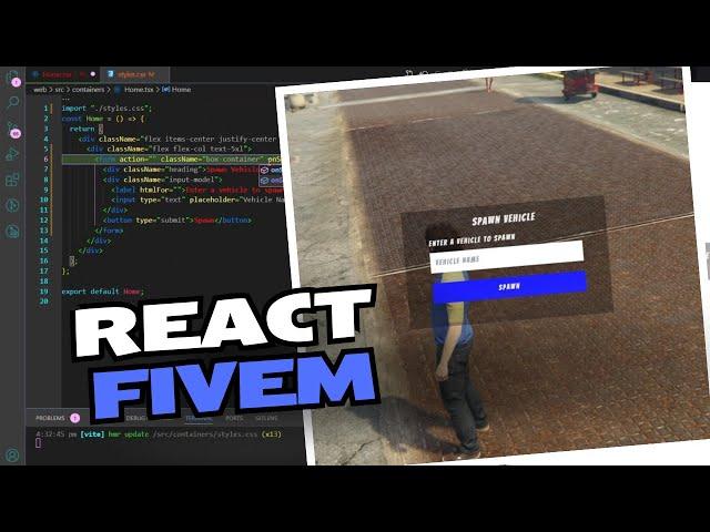 FiveM React UI Integration: Custom Game Interface | Gta 5 | FiveM | JavaScript