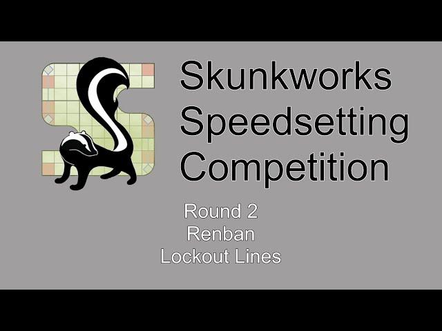 Sudoku Solve - Skunkworks setting competition R2P7 - Renban, Lockout Lines