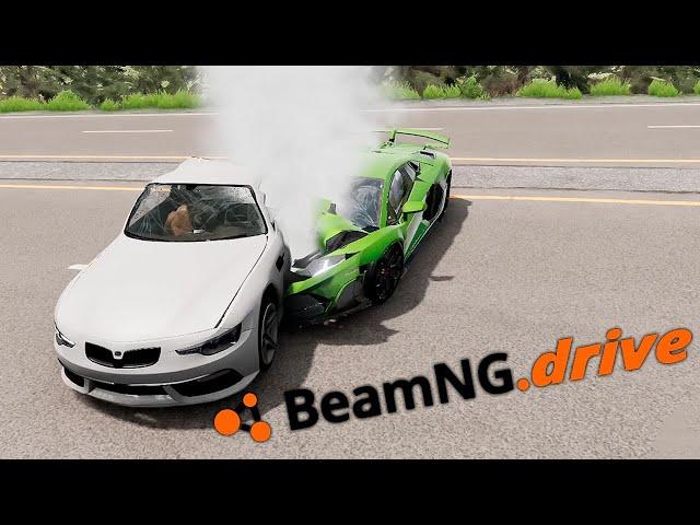 НЕУДАЧНО ПОШАШКОВАЛИ! ПРОФЕССИОНАЛ ЗА РУЛЁМ  - [BeamNG.drive]