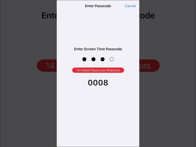 Entering The Screen Time Passcode Until It Unlocks Part 9