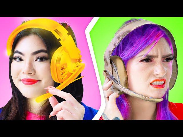 RICH GAMER VS BROKE GAMER | BODY SWITCH CHALLENGE BY CRAFTY HACKS