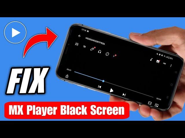 How to fix mx player black screen | Mx player black screen problem 2024 | black screen in mx player