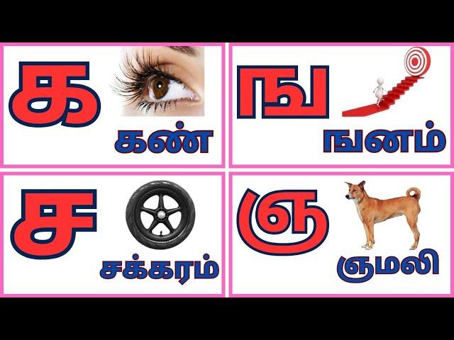 உயிர்மெய் எழுத்துக்கள் |( uyirmei ezhuthukal) | letters | @ kids with fun learning