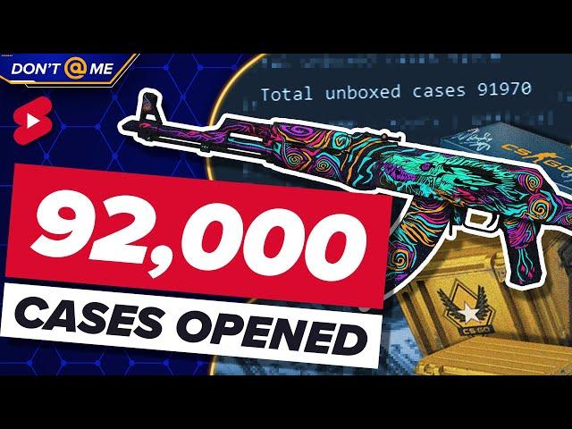 This guy OPENED 92,000 CS:GO cases