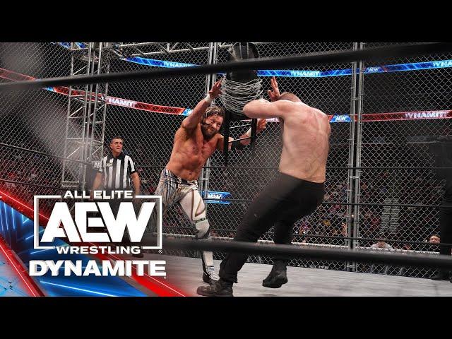 It was a shocking conclusion in the steel cage match between Omega & Moxley | AEW Dynamite 5/10/23