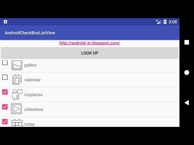 Android ListView with CheckBox