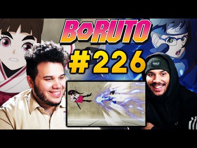 REACTION | "Boruto #226" - Tsubaki VS Denki!