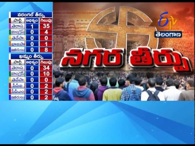 TRS lead In Warangal Municipal Corporation Election