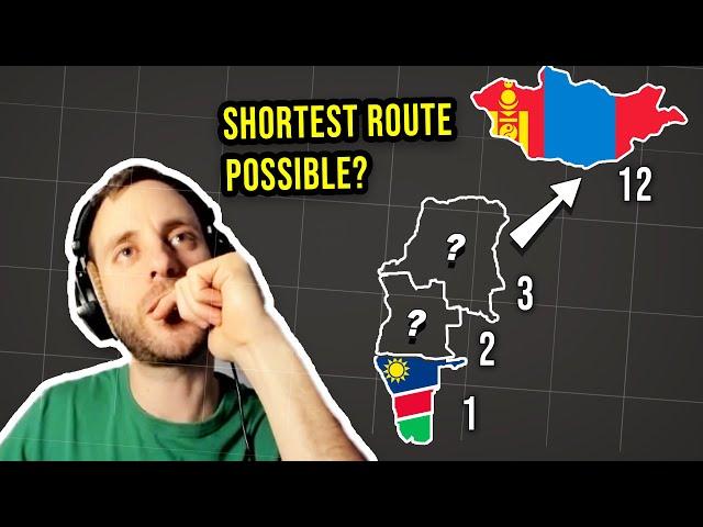 Playing "Travle" but the countries are ridiculously far apart [Travle Country Routes #2]