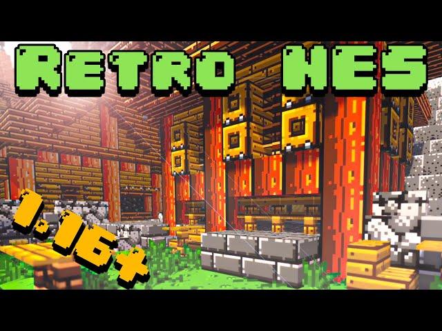 Retro NES Resource Pack CINEMATIC Showcase with SHADERS | Minecraft 1.16.X + Download