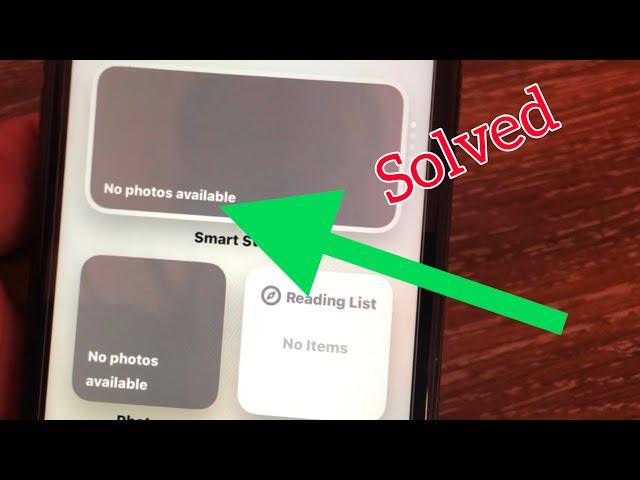 How to Fix "No Photos Available" Photos Widget | No Content Available Photos Widget iPhone.
