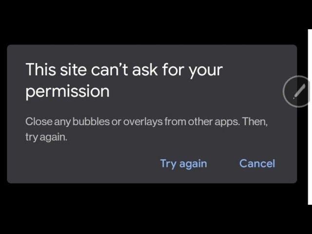 Fix this site can't ask for your permission close any bubbles redmi | xiaomi | mi phone