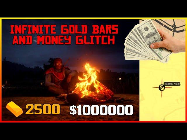 INFINITE GOLD BARS, MONEY AND XP GLITCH in Red Dead Redemption Online - Become a millionaire! (RDR2)