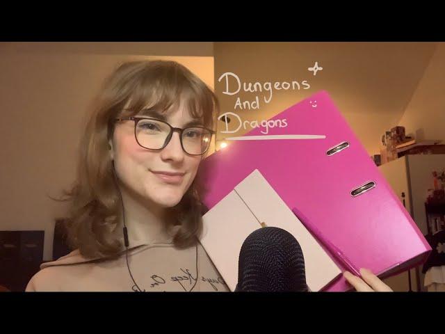 Asmr/Softspoken First Time Playing Dungeons and Dragons 