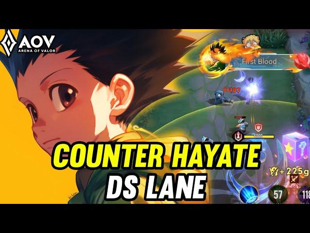 AOV : RAZ GAMEPLAY | COUNTER HAYATE IN DS LANE - ARENA OF VALOR LIÊNQUÂNMOBILE ROV