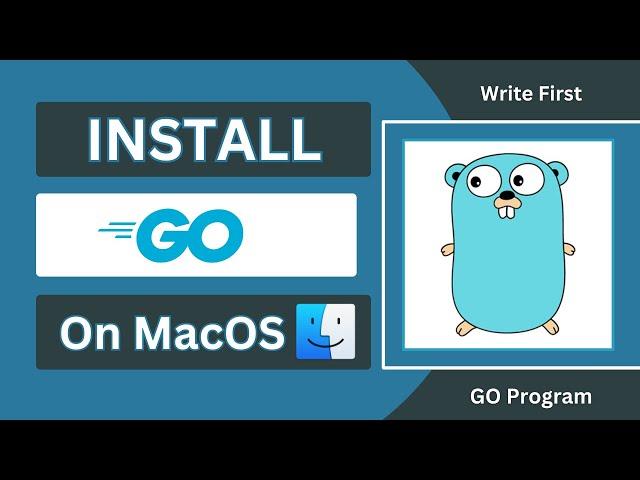 Install Go on MacOS  (Apple Silicon) | Write your first program using GoLang in VSCode