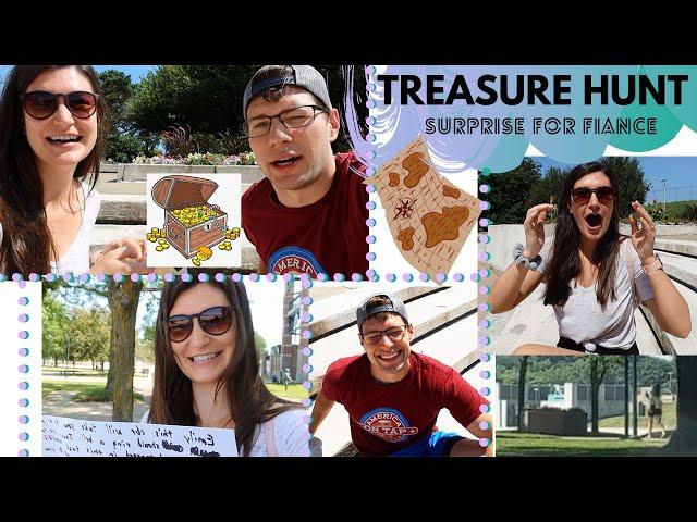 SURPRISE TREASURE HUNT FOR FIANCE--THROUGH THE CITY