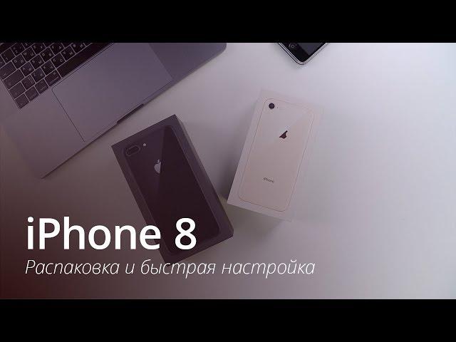 iPhone 8: распаковка и быстрая настройка