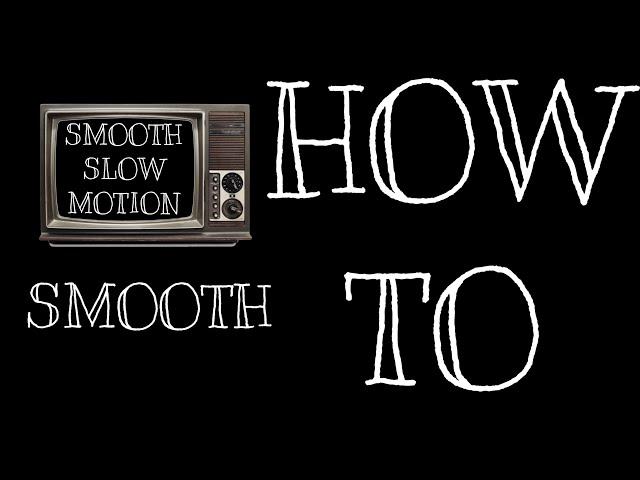 How to Make SMOOTH SLOW MOTION in Final Cut Pro