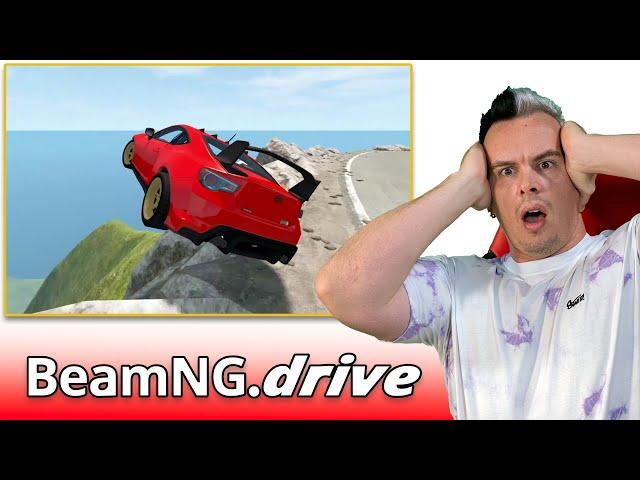 Pro Drifter Reacts to BeamNG Crashes!