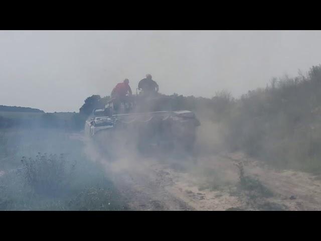 Tank T55, driving in Czech Republic