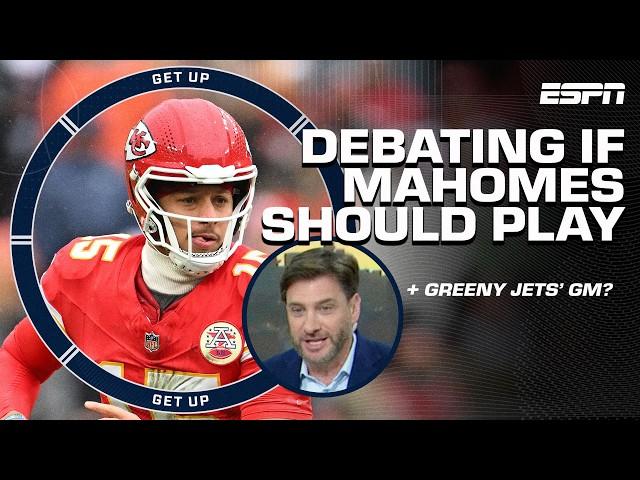 Dan Orlovsky is ALL IN on Patrick Mahomes PLAYING THROUGH INJURY  + Greeny to be Jets' GM? | Get Up