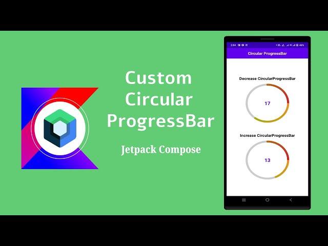 How to Create Custom Circular ProgressBar MVVM Pattern in Jetpack Compose | Android | Make It Easy