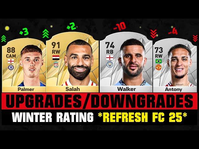 FIFA 25 | BIGGEST PREMIER LEAGUE WINTER RATING UPGRADES & DOWNGRADES (EA FC 25)!  ft. Salah, Palm