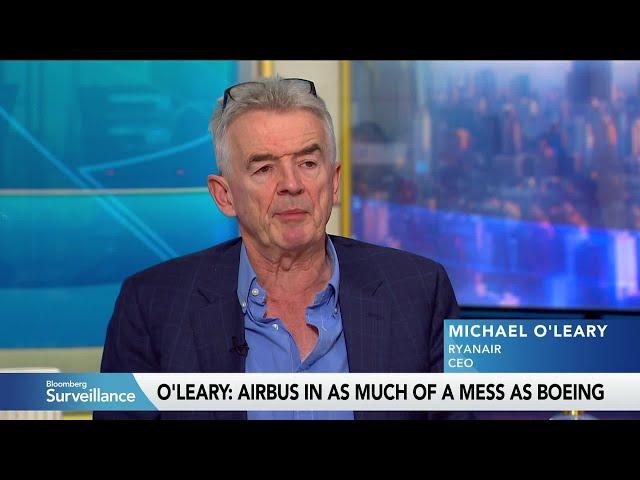 Ryanair CEO O'Leary on Raising Ticket Prices, Boeing Jet Delays