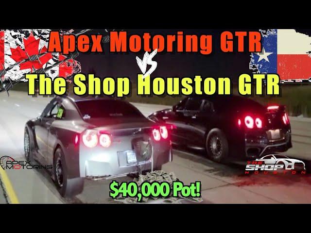 Apex Motoring GTR vs The Shop Houston GTR $40,000 POT 