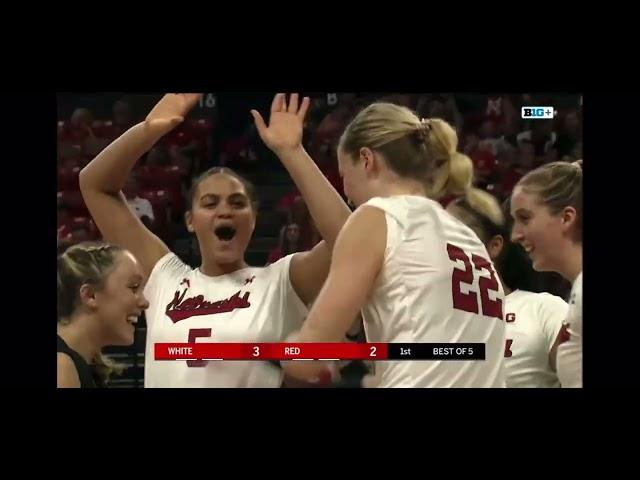 Nebraska Red vs White Volleyball Scrimmage (8/19/23)