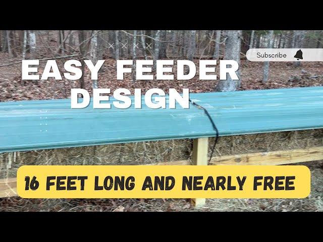 Build this Huge Hay Feeder for you goats and sheep for FREE … or super cheap 