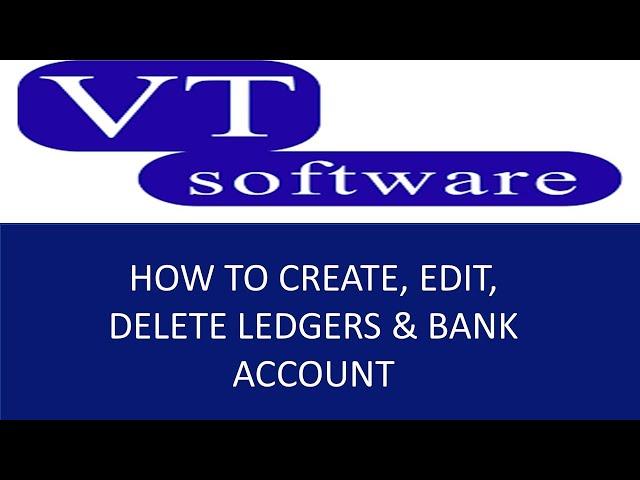 ledgers in vt software | vt software uk | vt software tutorial | vt transaction tutorial