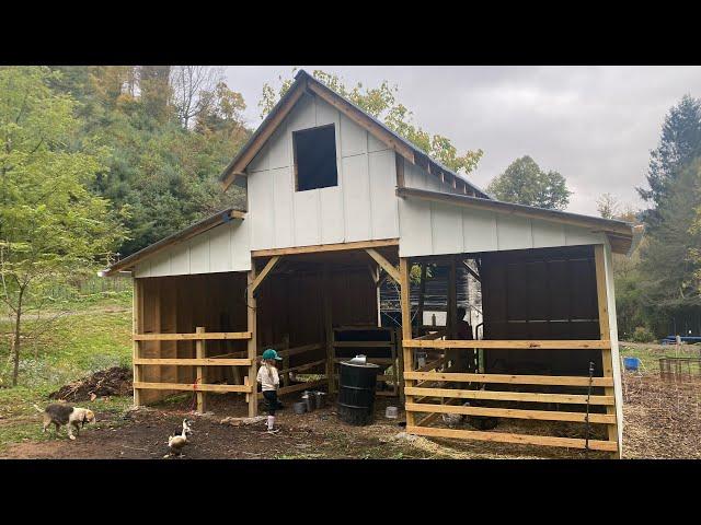 Entire Barn Build by One Man in 10 minutes!