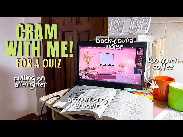 live  | (cram) study with me for an accounting quiz  *pulling another all-nighter* | accountancy