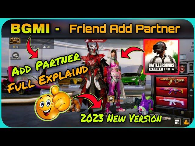 Add Partner Bgmi 2023 || BGMI Add Partner New Update || BGMI मे Friend ko Sath me kese khada kre