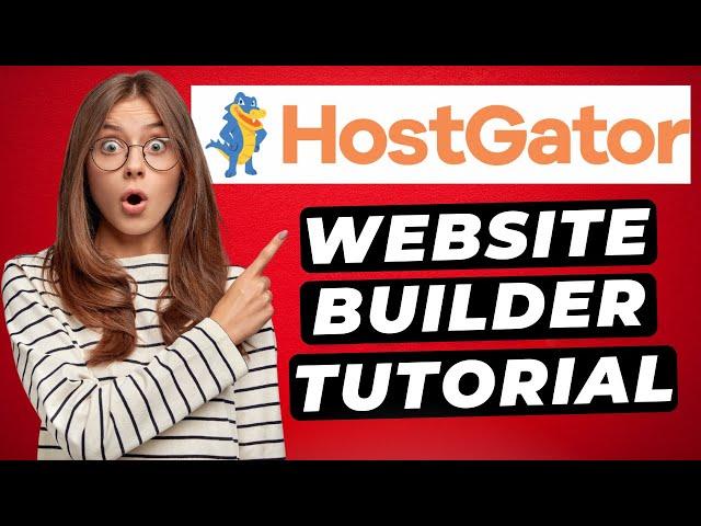 Hostgator Website Builder Tutorial (2025)  | GATOR Builder!