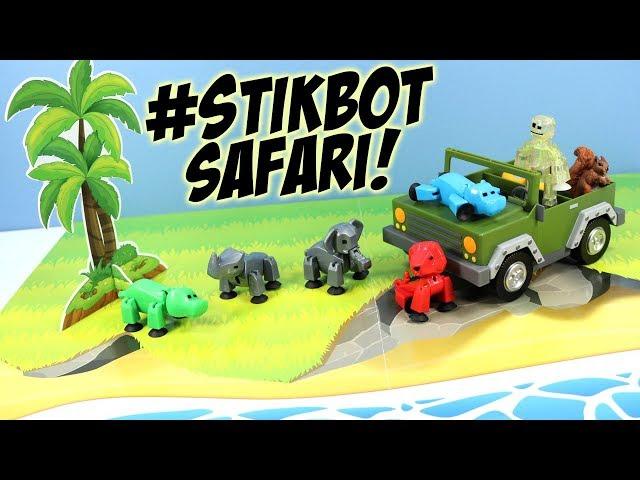 Stikbot Safari Pets Elephant Rhino Hippo and Lion Adventure