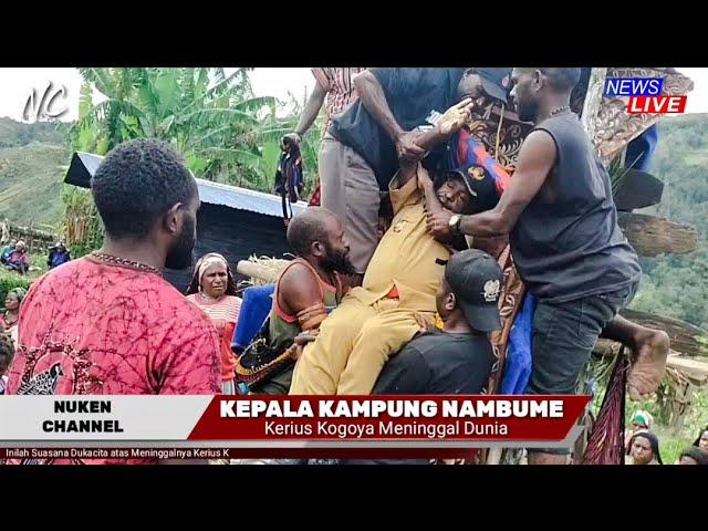 Prosesi Pemakaman, atas meninggalnya kepala Kampung Nambume di Lanny Jaya