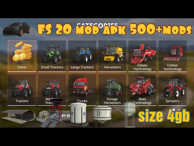 FS 20 | 500+vehicle | v63 | new map | size 4gb