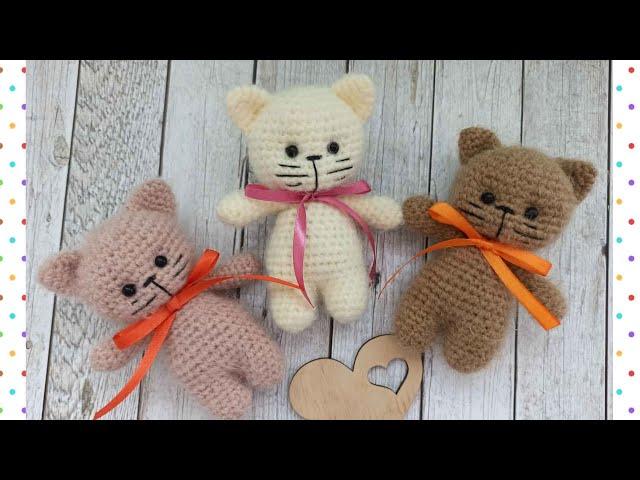 Котенок вязаный крючком/kitten crochet/Kätzchen häkeln