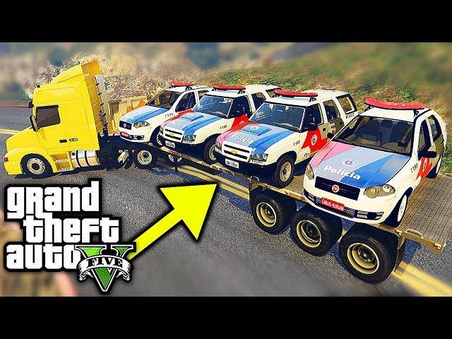 GTA V Trabalhos - Novos CARROS da POLICIA