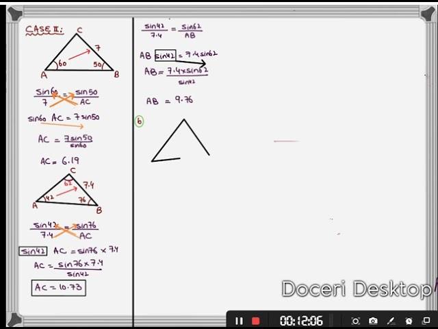 O TRIG sine rule