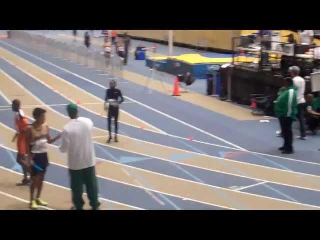 Jacob Ogden Anchors the YB 4x400m Indoor, USATF Flagstaff, AZ 2012