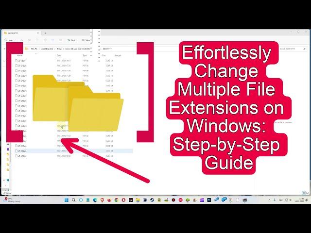 Effortlessly Change Multiple File Extensions on Windows: Step-by-Step Guide