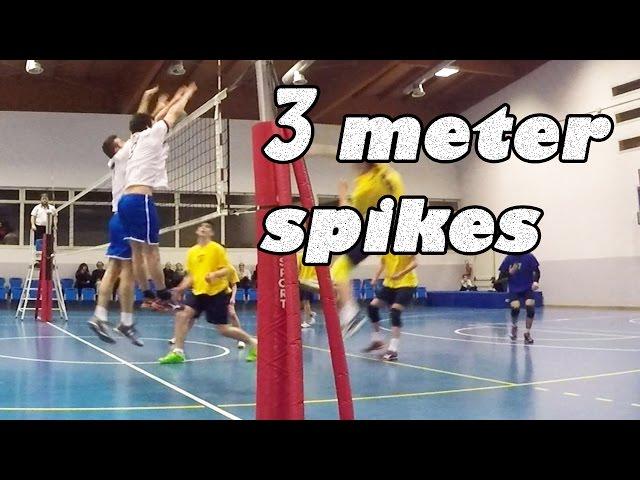 powerful volleyball spikes in 3 meter   Ace jumper