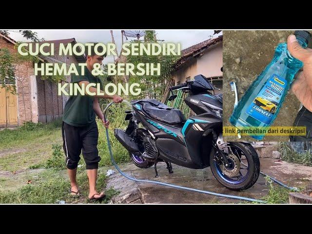 CUCI MOTOR SENDIRI HEMAT BERSIH  & KINCLONG