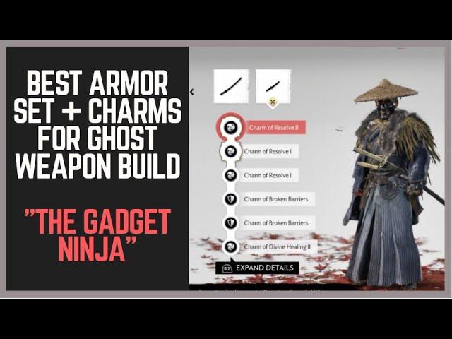 Ghost of Tsushima Best Build for Ghost Weapons: Best Charms + Best Armor for Ghost Weapon Build.