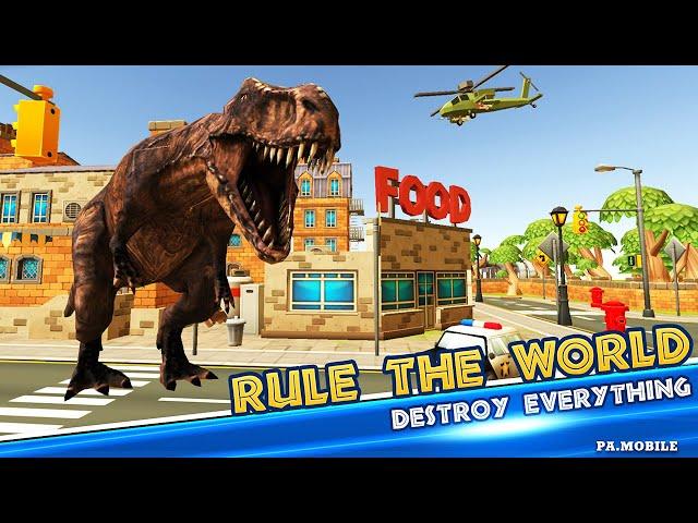 Dino Sim: Dinosaur Simulator City Rampage - Destroy everything!!!