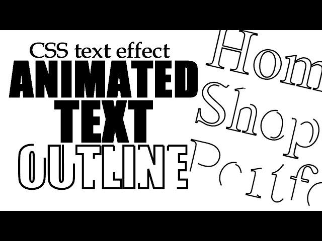 CSS Text Effects - Animated Stroke SVG Tutorial